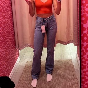 Zara Mid-Rise Slim Flare Jeans
